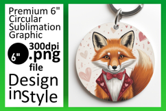 Whimsical Round Design for Car Coasters , Valenines Animals Product Image 1