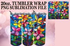 20oz Sublimation Wrap: Stained Glass Tree Product Image 1