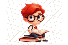 Boy Teacher Clipart PNG, Cute Male Teacher Illustration Product Image 4