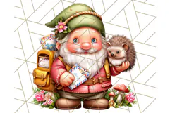 Gnomes at Work Clipart PNG, Cute Gnomes PNG Illustration Product Image 4