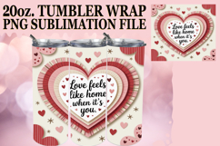 Dreamy Reflections 20oz tumbler wrap, Heart Quote Product Image 1