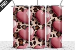 Lovely Hearts Tumbler Design | Valentine&#039;s Day Tumbler Wrap Product Image 1