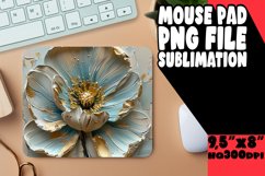 Blossom Beauty: Sublimation Mouse Pad Designs Design PNG Product Image 1