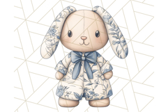 Blue Floral Stuffed Animal Clipart PNG, Cute Stuffed Animals Product Image 4