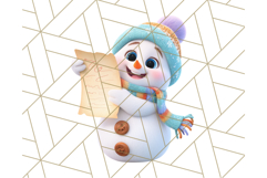 Adorable Snowman Character PNG Clipart Product Image 4