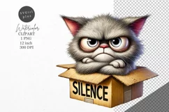 Animals clipart, Cat clipart, Funny clipart Product Image 1