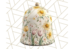 Floral Sewing Clipart PNG Vintage Sewing Elements Needlework Product Image 4