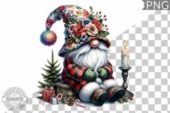 Christmas Gnome Sublimation - Clipart PNG Design Product Image 1