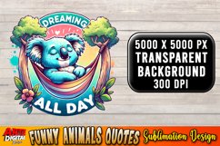 Funny Animals Quotes Sublimation Clipart 3 Product Image 4