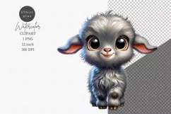 Farm animals clipart, Goat clipart, Cute animals Product Image 1