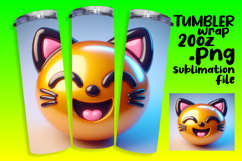 Sublimation File for 20oz Tumbler , 3D Emoji Product Image 1