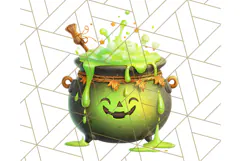 Hocus Pocus Potion Lab Clipart PNG Halloween Clip Art Product Image 4