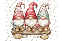 Scandinavian Christmas Gnomes Clipart PNG, Cute Gnome Png Product Image 4