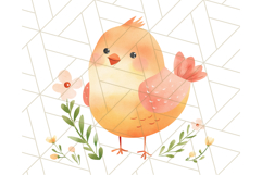 Pastel Watercolor Spring Clipart, Cheerful Floral Png Design Product Image 4