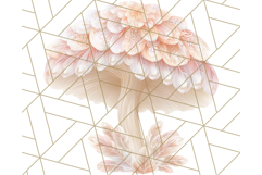 Dreamy Patterned Mushroom Clipart PNG, Forest Elements Png Product Image 4