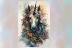 3 Fantasy Winter Unicorns Wall Art ,12x18 inch Product Image 3