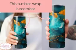 Blue marble 20oz tumbler sublimation PNG, Alcohol ink PNG Product Image 3