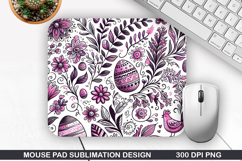 Flowers Mouse Pad Sublimation, Spring Mouse Pad PNG Design Product Image 1
