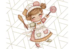 Christmas Sweet Shoppe Clipart PNG, Pastel Bakery Art Product Image 4