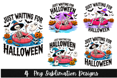 4 Just Wating For Halloween Clipart PNG | Spooky Season Png Product Image 1
