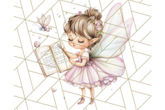 Bookish Fairy PNG Clipart, Whimsical Reading Elements Png Product Image 4