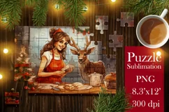 Christmas Puzzles PNG |Kids Puzzles Sublimation 3 Product Image 3