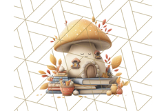 Autumn Treehouse &amp; Woodland Cabin PNG Clipart Product Image 4