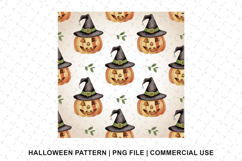 Halloween Pumpkin Pattern Png | Sublimation | Digital Paper Product Image 1