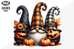Halloween Gnomes Sublimation - Clipart PNG Design Product Image 1