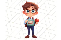 Boy Teacher Clipart PNG, Cute Male Teacher Illustration Product Image 4