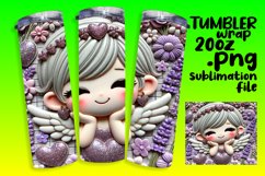 GRACEFUL 20oz Tumbler Design for Sublimation , 3D Cupid Product Image 1