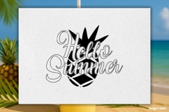 Hello Summer SVG Engraved | Beach Quotes SVG Product Image 2
