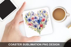 Spring Flower - Coaster Sublimation Design Product Image 1