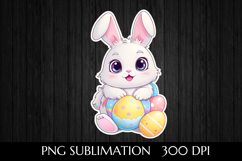 Cute Easter Bunny and Eggs Product Image 1