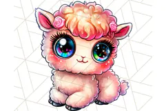 Farm Animals Kawaii Clipart PNG, Cute Barnyard Animal Product Image 4