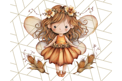 Fall Fairy Clipart PNG, Autumn Fairy People With Wings Product Image 4