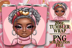 SWEET ADVENTURES 20oz TUMBLER WRAP, Afro Girl Product Image 1