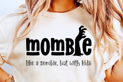 Mombie Retro Halloween PNG | Spooky Season Sublimation DIY Product Image 2