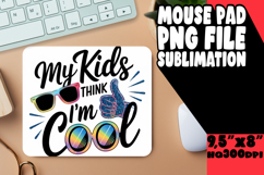 Vibrant Desk Mat Sublimation PNG, Father&#039;s Day Product Image 1