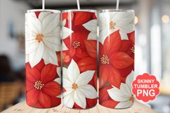 Christmas Flowers Tumbler | Christmas Tumbler Wrap Product Image 1