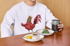 Whimsical Summer Chicken Png Clipart Product Image 6