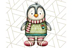 Christmas Animal Clipart, Festive Animals in Holiday Outfits Product Image 4