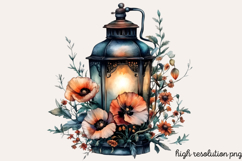 Gothic Pagan Spring Sublimation Clipart PNG Product Image 1