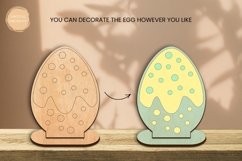 Coloring Easter Egg Laser Cut | Glowforge | SVG Product Image 2