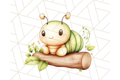 Cute Caterpillar Clipart PNG, Spring Bug Illustrations Product Image 4