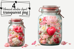 Whimsical Valentine Clipart Watercolor PNG Product Image 1