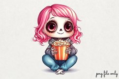 Valentines day skeletons Clipart PNG Product Image 1