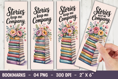 Stories Keep Us Company Bookmark Sublimation Product Image 1