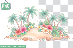 Summer Whimsical Clipart,Summer png,Beach Sublimation png Product Image 1