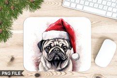 Christmas Dog Sublimation Mouse Pad PNG Design Product Image 1